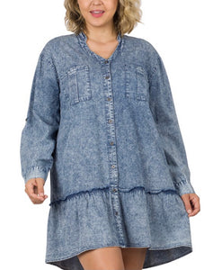 Plus Denim Dress