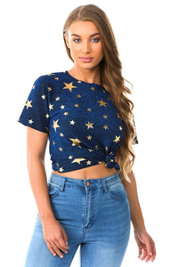 Tshirts Stars Gold and Blue