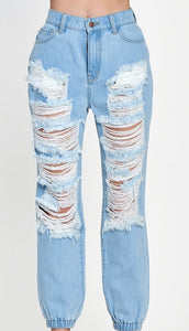 Distressed Jeans Plus(Desgarrados)