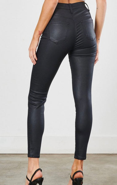 Vibrant Coated black skinny