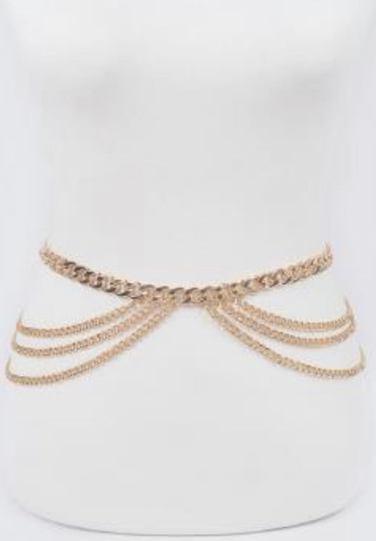 Symetric Plus Size Chain Belt